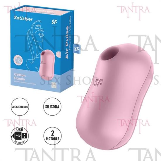 Cotton Candy Succionador de clitoris con carga USB